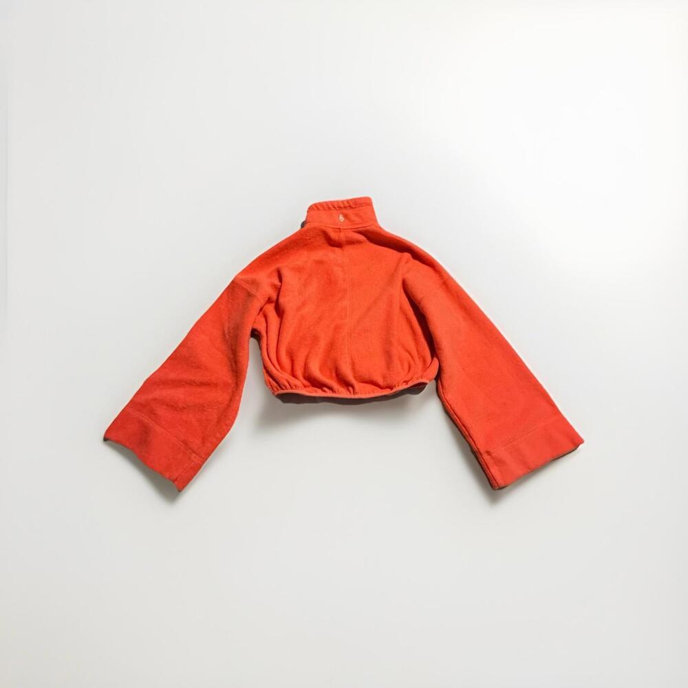 Free People FP Movement Hit The Slopes Fleece Jacket Womens Small Coral Orange - Picture 4 of 4
